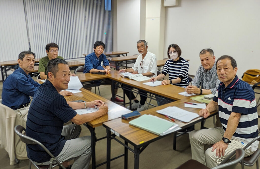 6/8 実行委員打合せ3回目/コムシティ2階会議室での様子